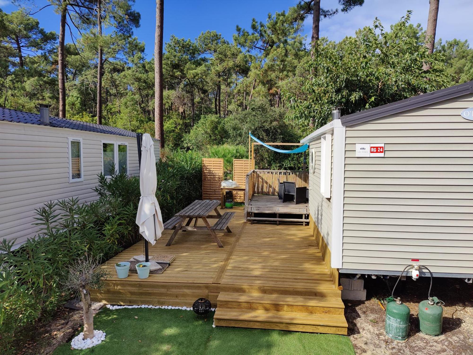 Mobile-Home 6 Personnes Cap Ferret Claouey Eksteriør billede